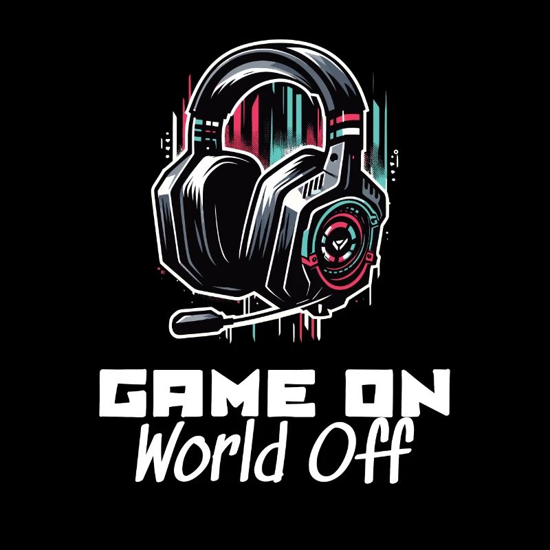 Game On World Off Gamer Dictons Chemise