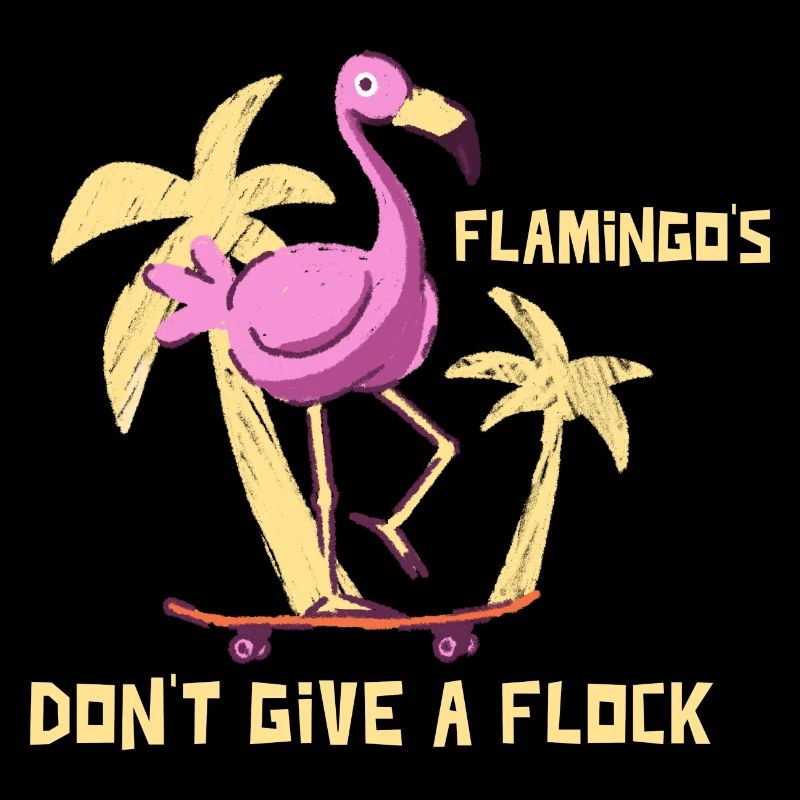 Flamingo Summer Design with slogan