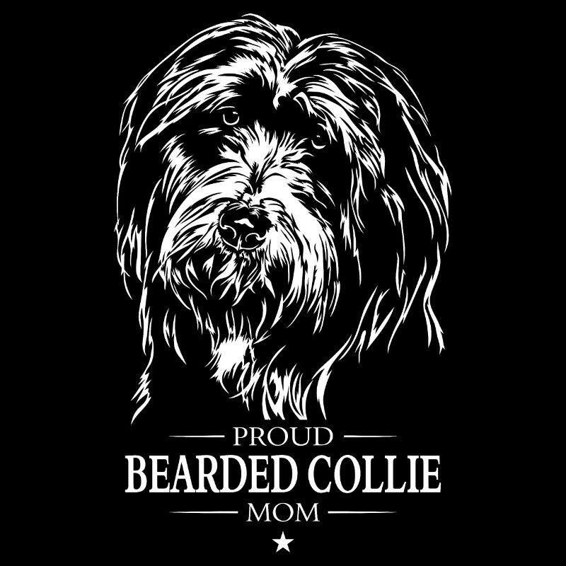 Bearded Collie Mom Hunde Hund Wilsigns