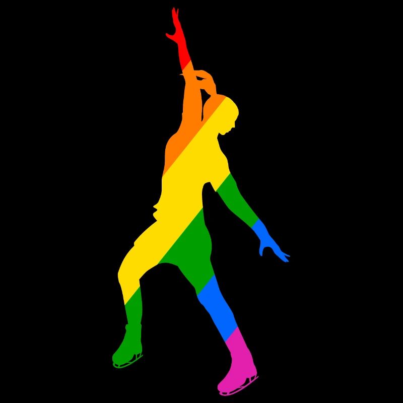 Jeu de couleurs en patinage sur glace
