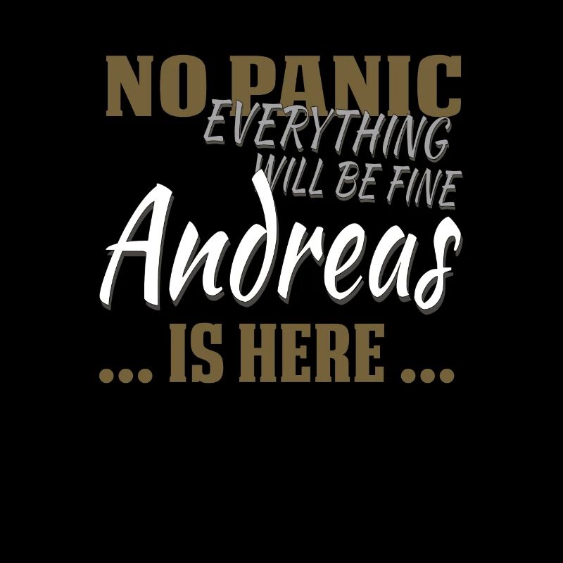 Andreas - Don't panic - drôle de cadeau en anglais