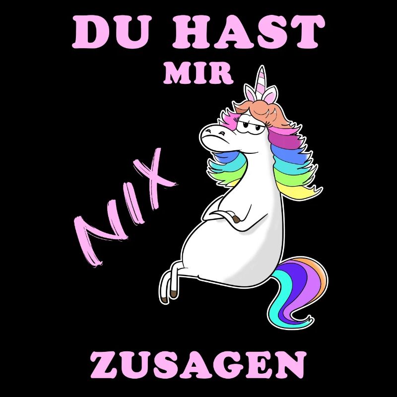 Nix zusagen cooler Spruch Einhorn Geschenkidee