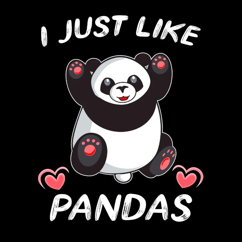 Panda mignon j'aime les pandas