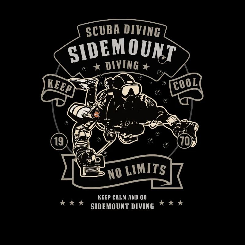 Sidemount Tauchen Keep Calm Höhlentauchen Geschenk