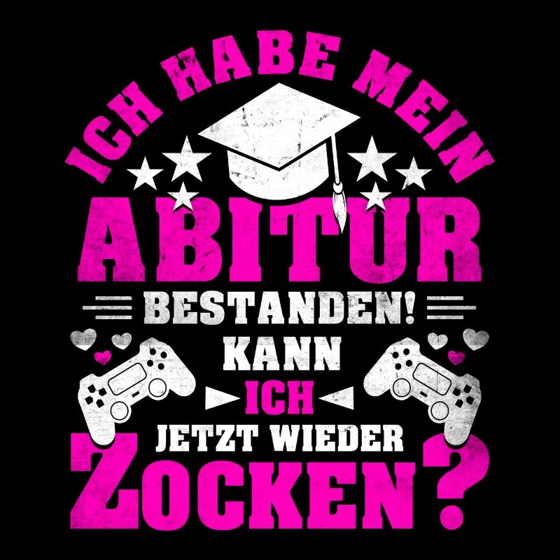 Abitur Abi Abschluss Schule Gaming Gamer Geschenk