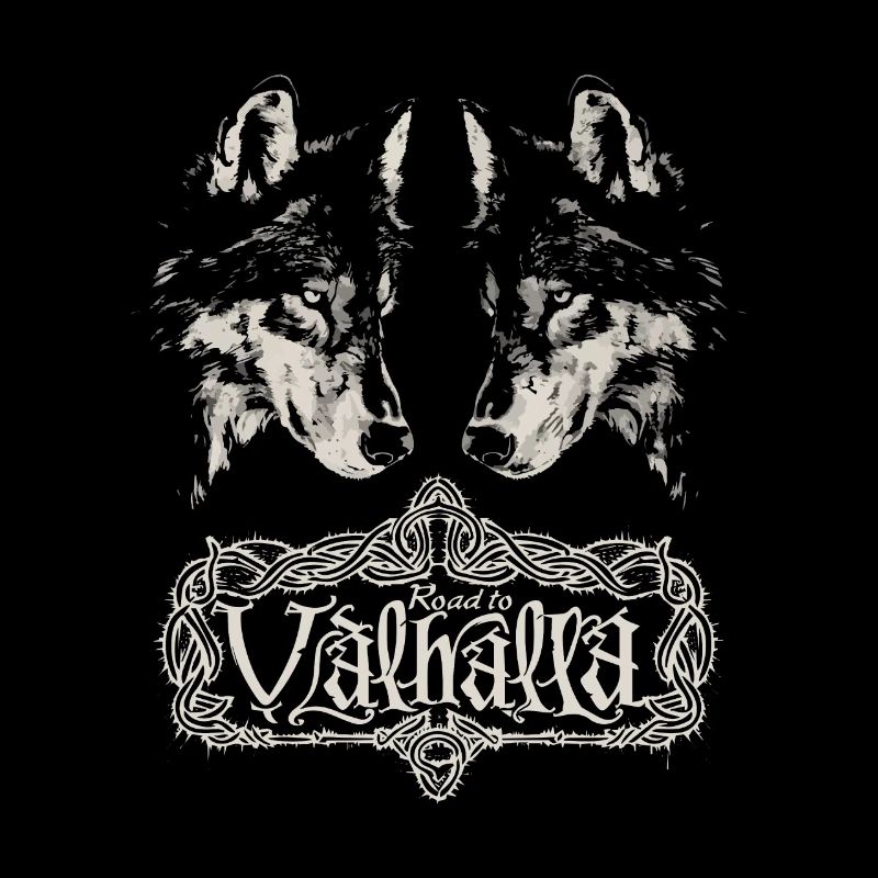 Image miroir Wolf Road to Valhalla Design