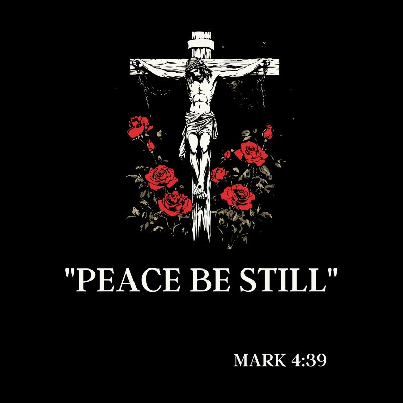 Jesus am Kreuz & Markus 4:39: Friede sei Still