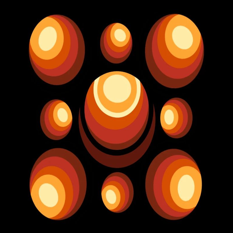 70s Wallpaper Pattern Retro Circle Pattern