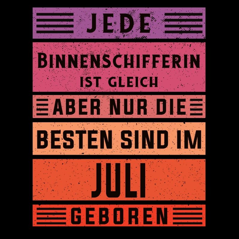Schiffe Geburtstag Juli geboren Binnenschifferin