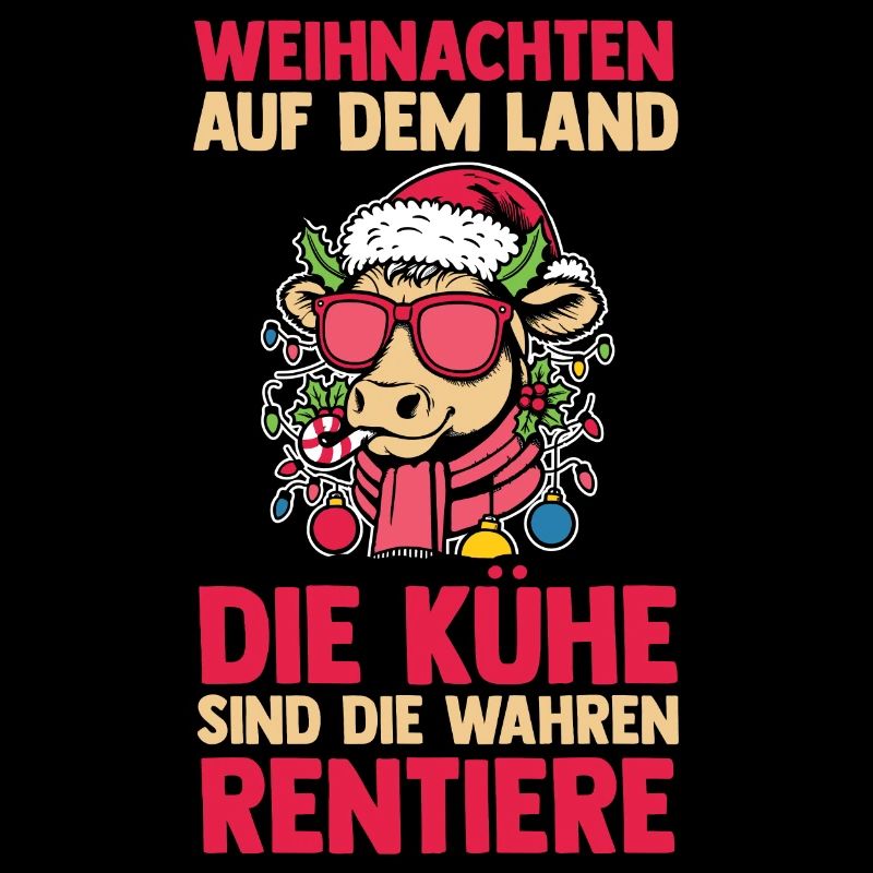 Weihnachtsmann Traktor Weihnachtsfest Bauer Landwi