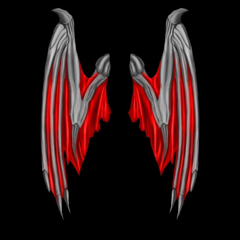 Dämonenflügel in ROT