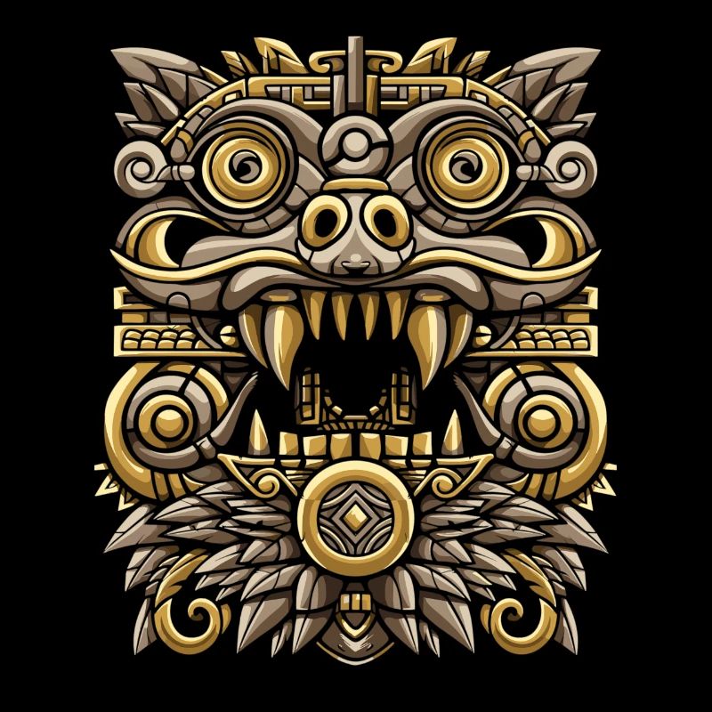 Mayan God Maya Mythology Chaac Masks Design
