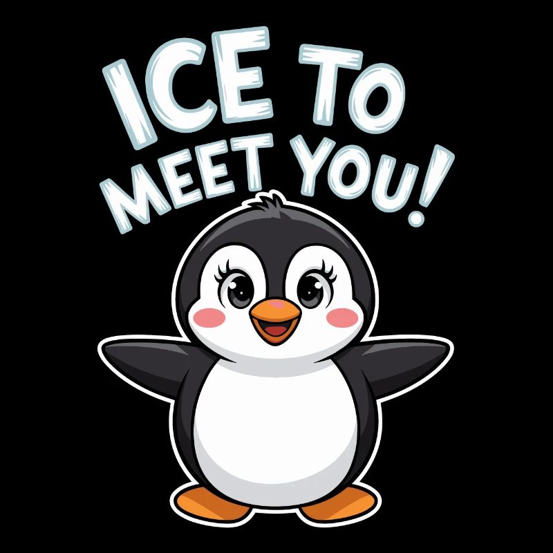 Jeu de mots pingouin mignon