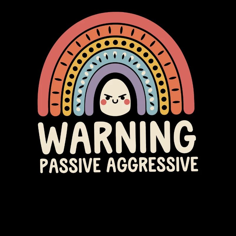 Vorsicht Passiv Aggressiv Regenbogen