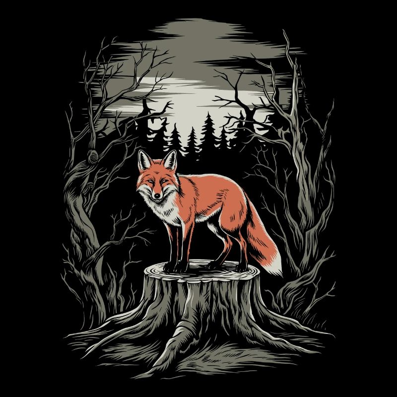 Dark Cottagecore: Fox in the Enchanted Forest