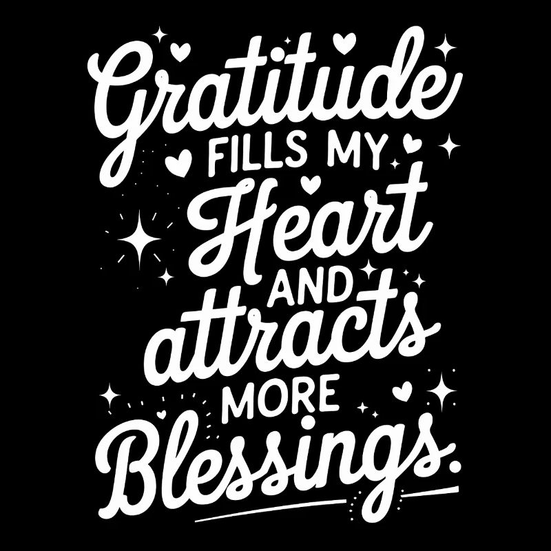 La gratitude remplit mon cœur et attire plus de bénédictions
