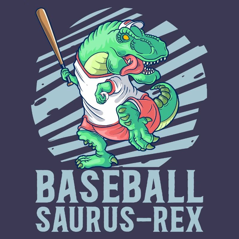 Joueur de baseball Baseball Saurus Dinosaur T-Rex