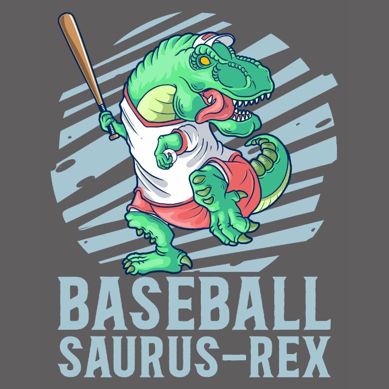 Joueur de baseball Baseball Saurus Dinosaur T-Rex