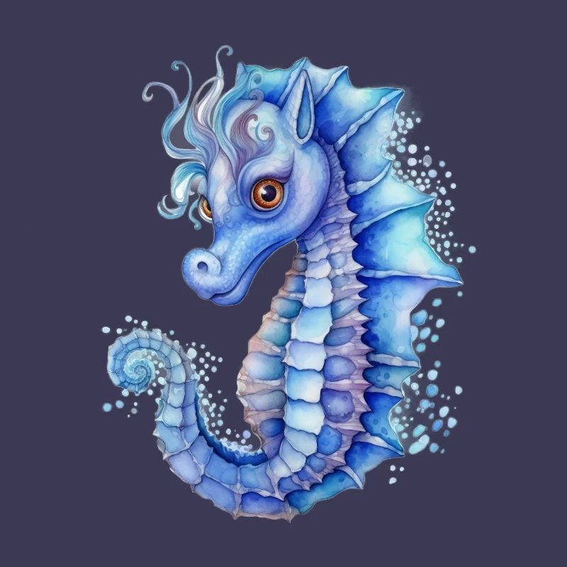 Blaues Seepferdchen