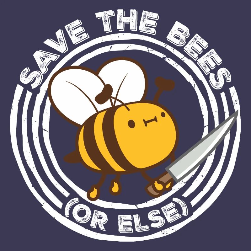Rette die Bienen oder sonst Messer Spaß Süße Biene Imker