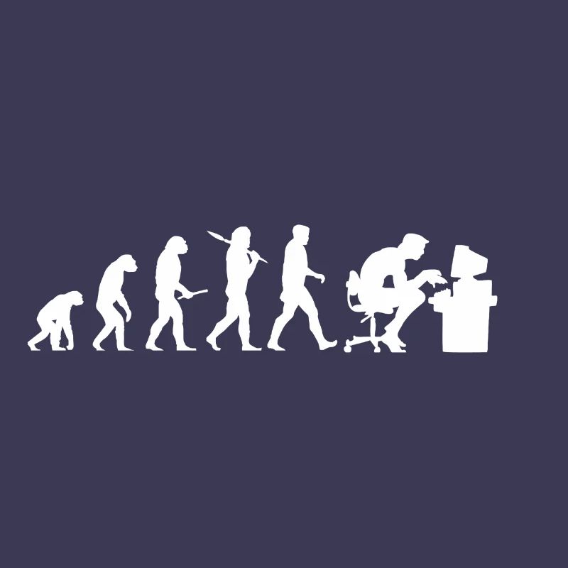 Evolution Computer Nerd! PC Nerd! IT! Technik!