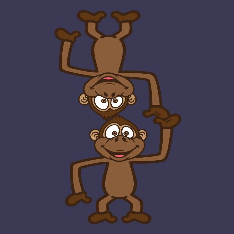 Monkeys acrobatics in the circus