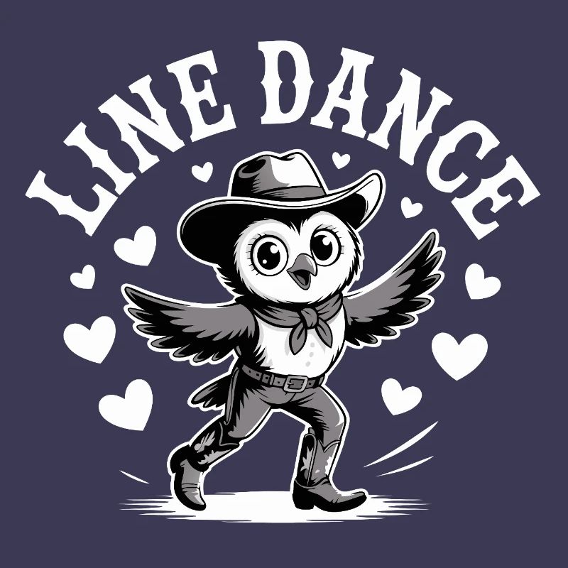Line Dance Eule lustige Eule tanzt Linedance