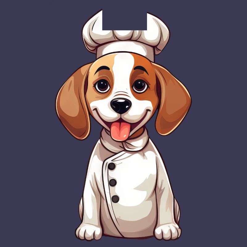 Conception de bande dessinée mignonne Beagle Chef