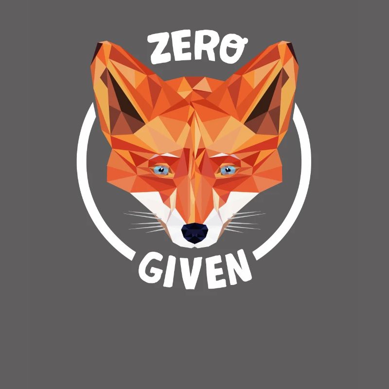 Fuchs conception basse poly disant: zéro Fucks Étant donné