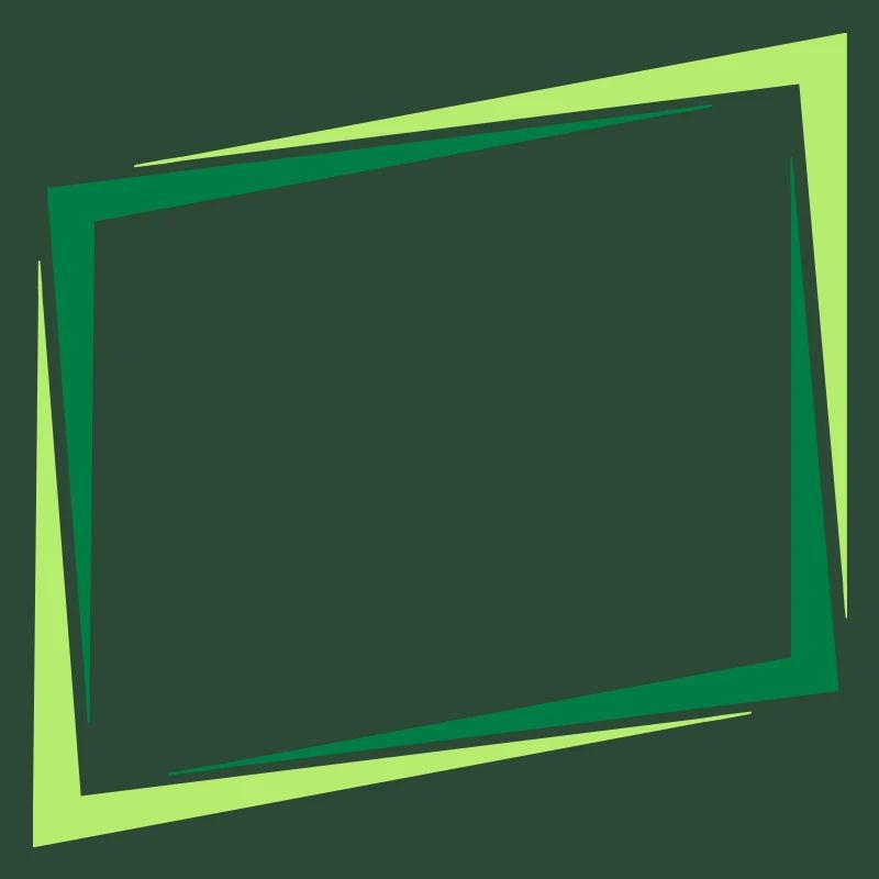 Signe de cadre rectangle