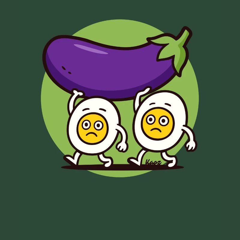 Hard-working eggs bear large eggplant