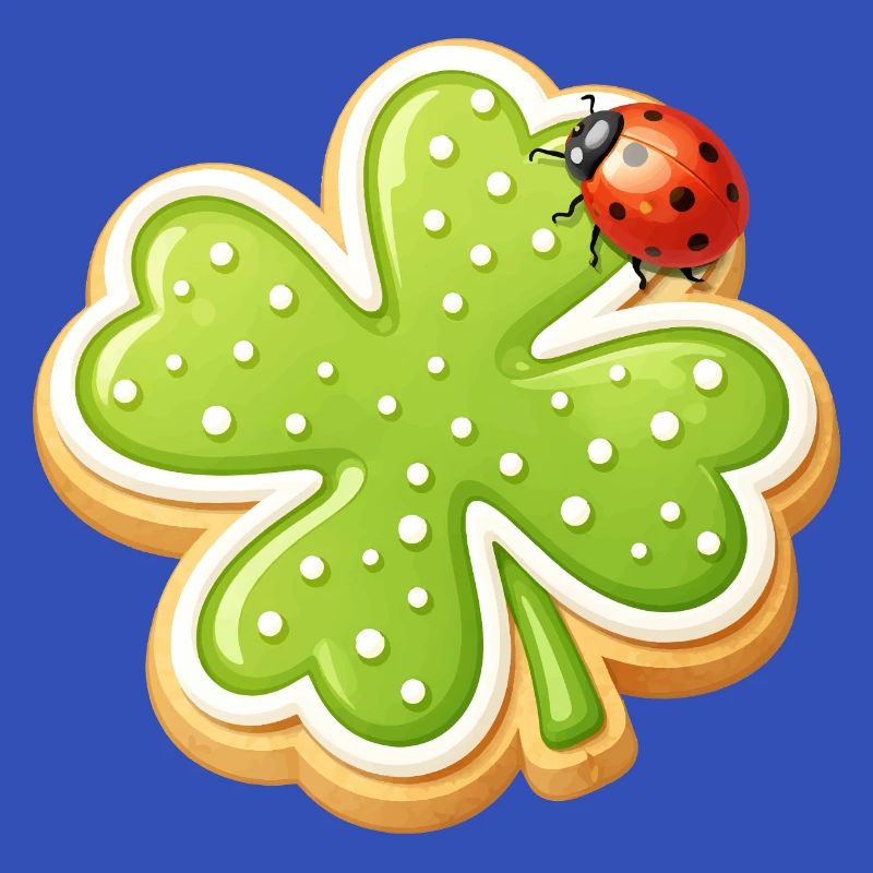 Biscuit trèfle avec Ladybug