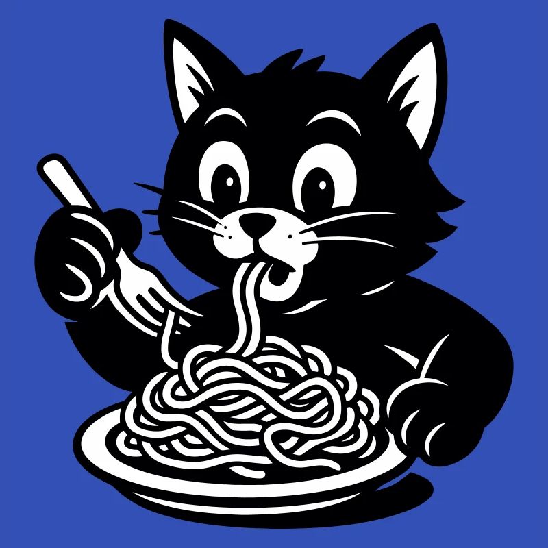 Cat Eats Spaghetti Meme