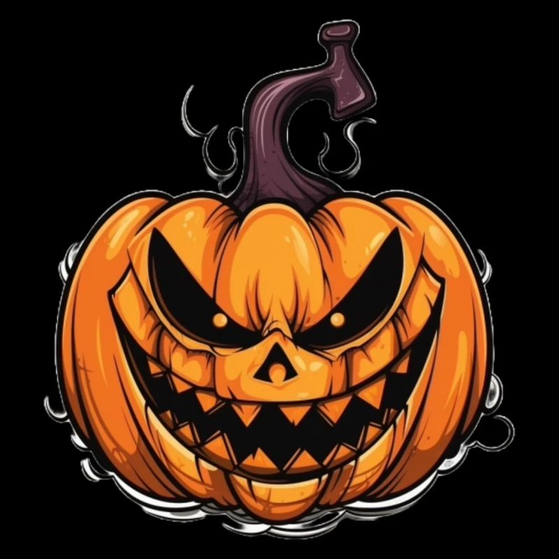 Conception effrayante de masque de citrouille d’Halloween