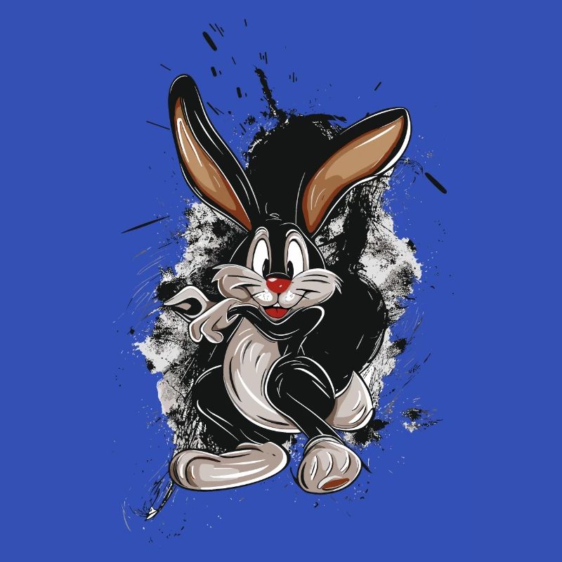 Lapin de Pâques Comic Splash Poster
