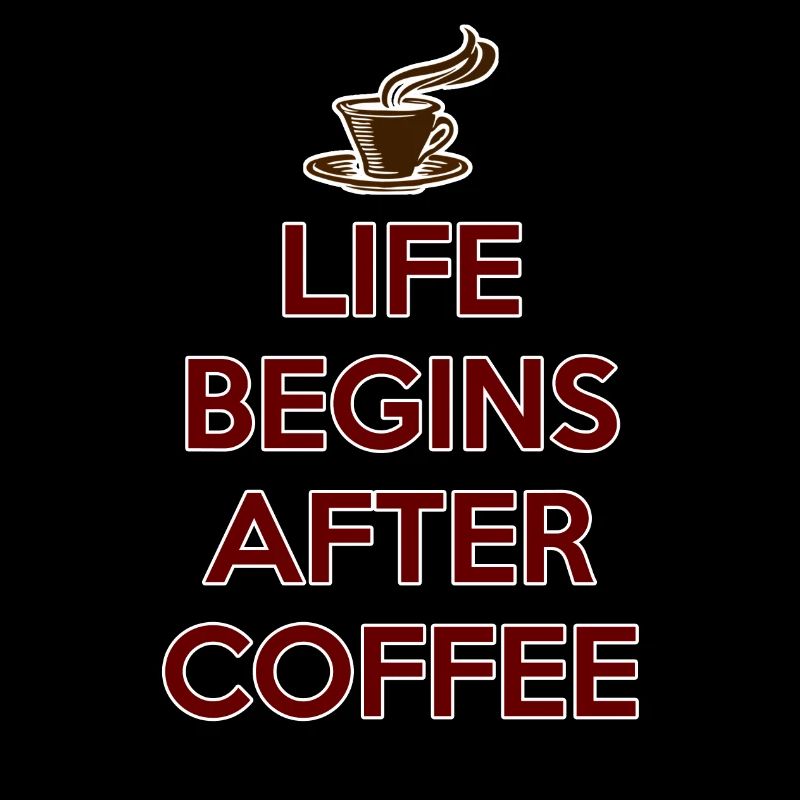 DAS LEBEN BEGINNT NACH DEM KAFFEE Geschenk