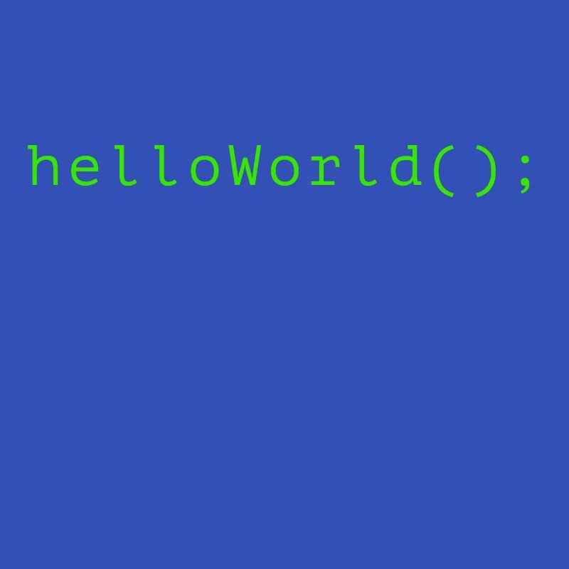 HelloWorld Program Code Coding Informatik