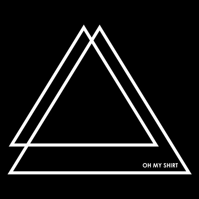 2 Triangles / Dreiecke white / weiß