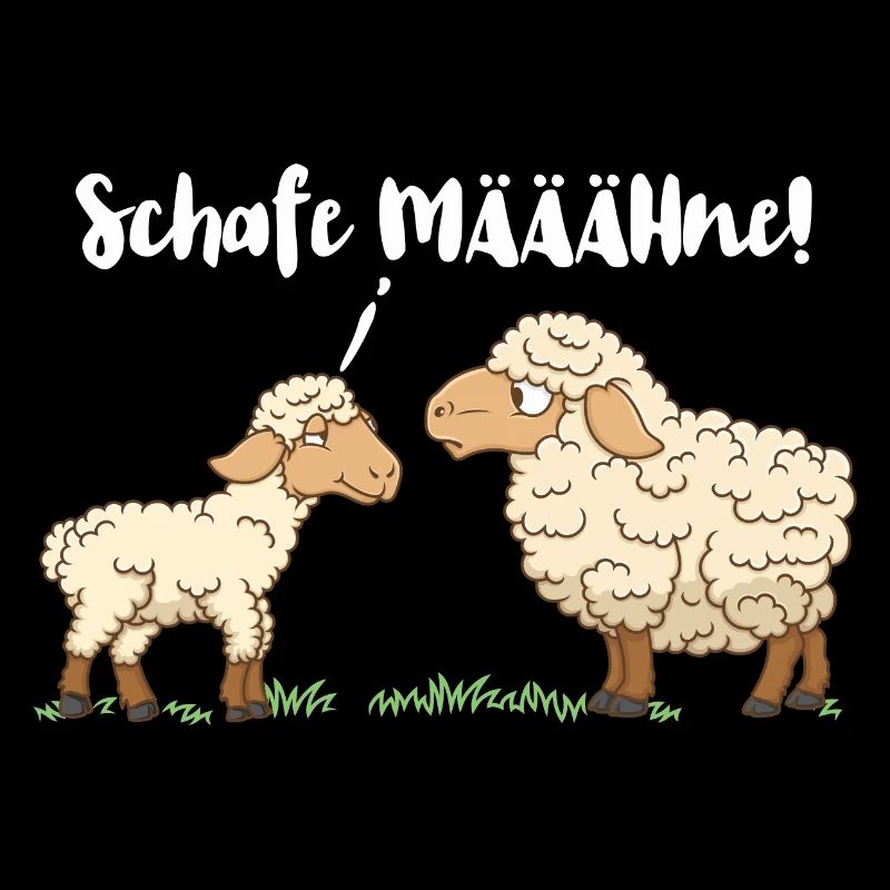 Schafe MÄÄÄHne! Witziges Schaf-Design