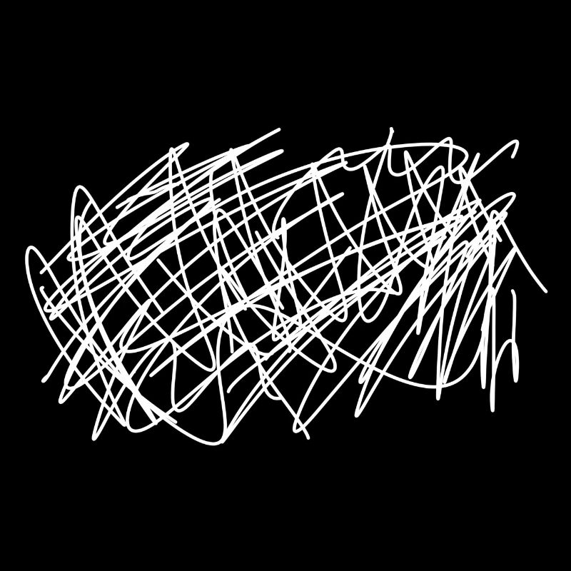 Doodle White Sow Claw Drawn White