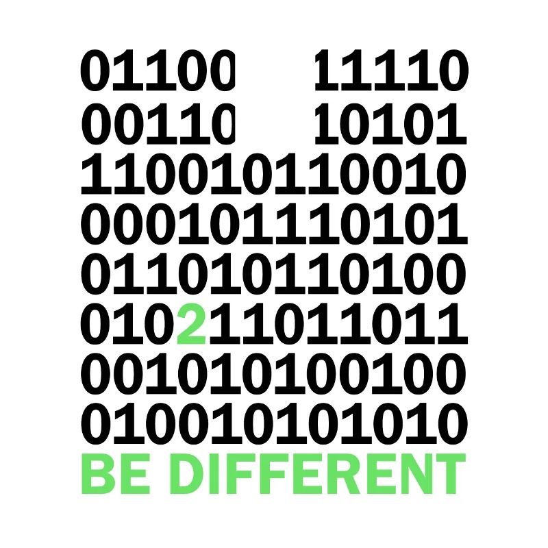 Be Different Binärcode Nerd Geschenk