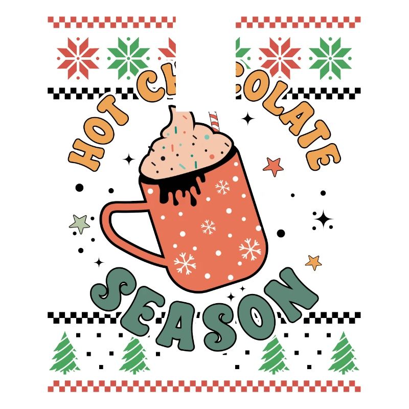 Saison du chocolat chaud - Noël rétro et moche