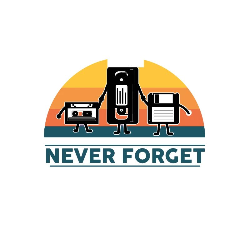 Vhs cassette floppy disk nerd geek gift