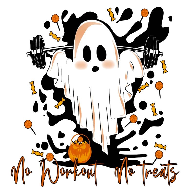 Terribly cute ghost at workout halloween