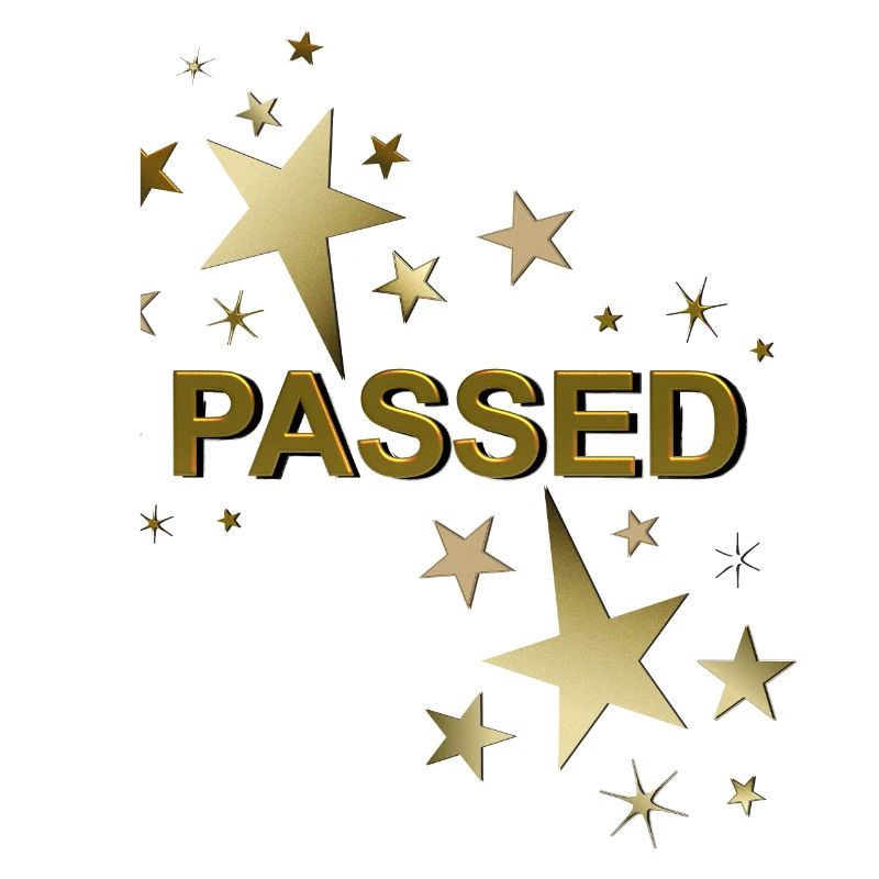 Driver's license passed training passed