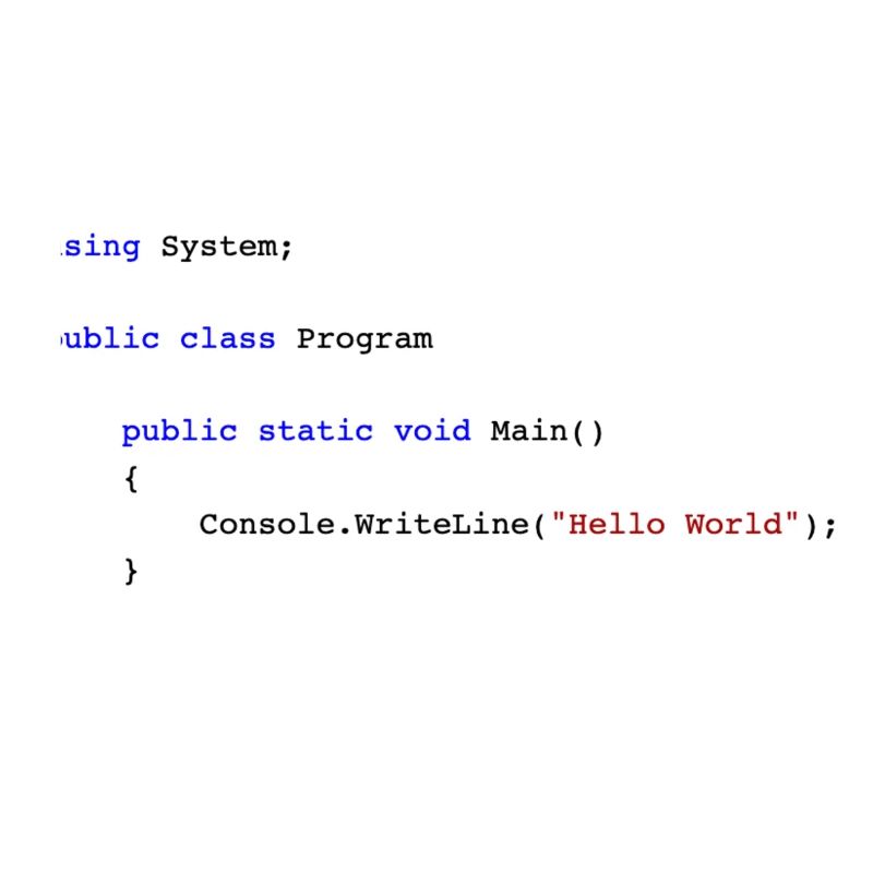 C# .NET Code Hello World Programmierer Geschenk