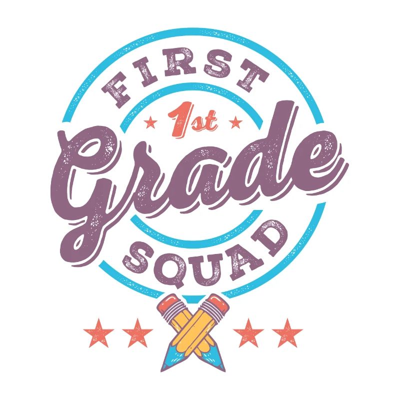 First 1st Grade Squad Team Back To School Teacher