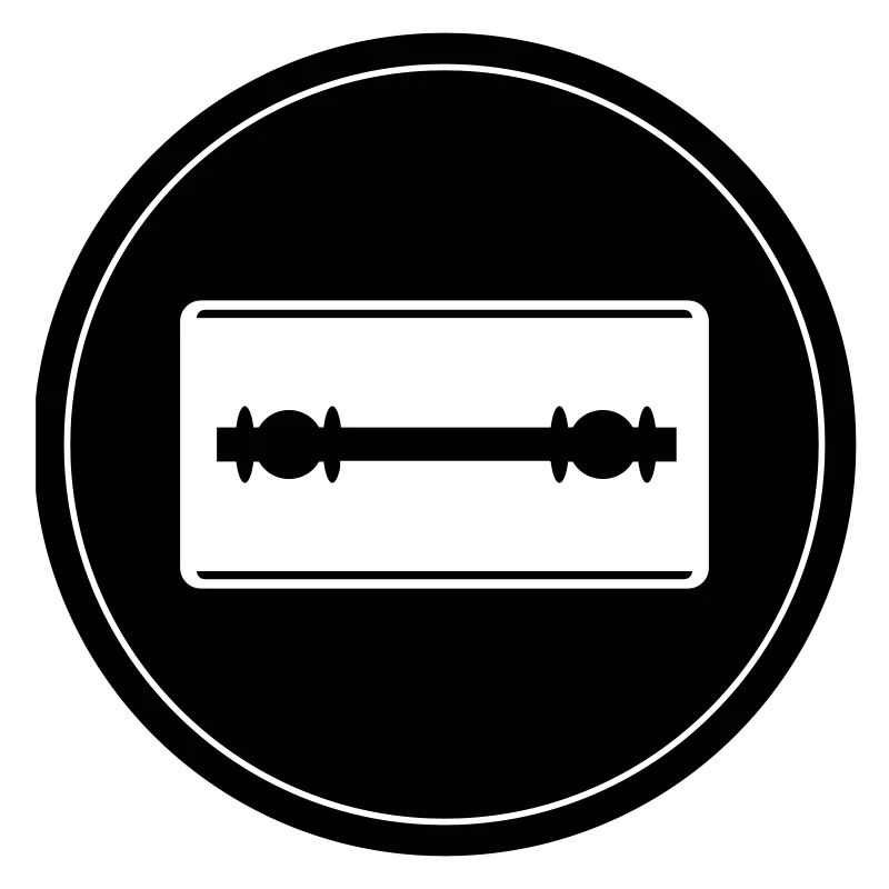 Razor Blade Icon Circle