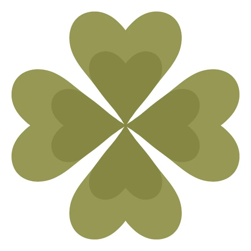 Conception de motif de trèfle à quatre feuilles