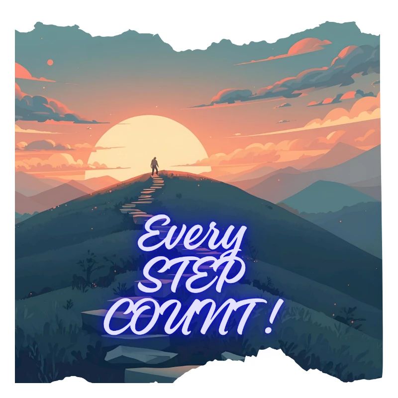 Every step counts Neon Horizon